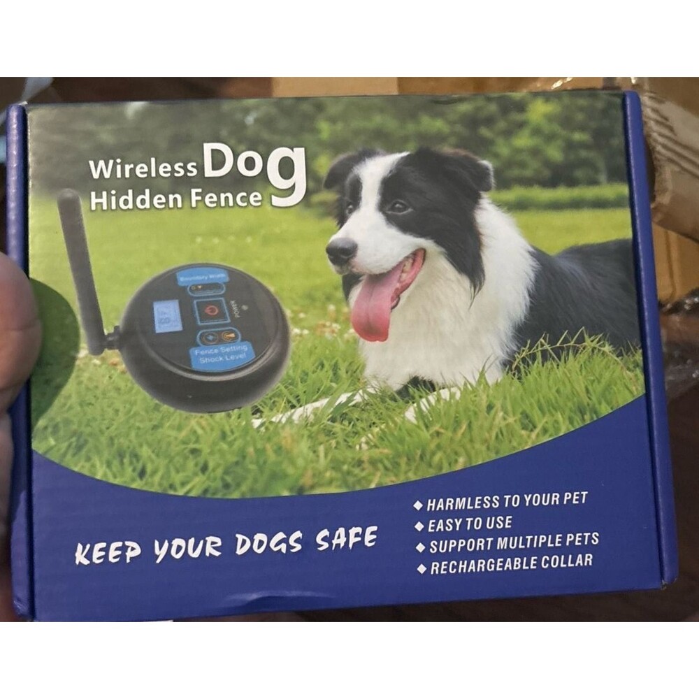 Wireless Dog Hidden Fence Containment System with Rechargeable Collar